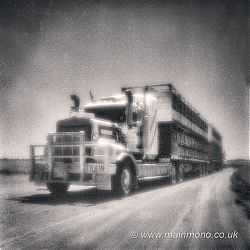 Road Train in Outback NT, Australia